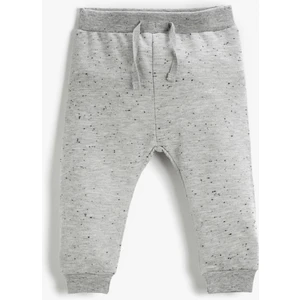 Basic Dokulu Jogger Eşofman Altı Beli Lastikli
