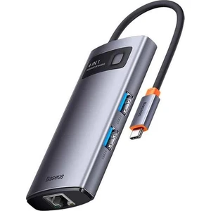 100W 4in1 Type-C Hub, 1x Pd Type C, 1x RJ45 Port, 3x USB 3.0 Girişli Çoğaltıcı Adaptör
