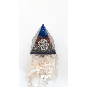 Orgonit Dünyası Orgonit Piramit Sri Yantra Ganslı ve 7 Çakra Taşlı