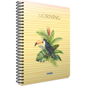 Morning Spiralli Karton Kapak A4 80 Yp. Kareli Defter
