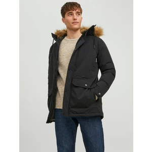 Jack & Jones Jjwınner Parka Fur Siyah Erkek Mont 12211948-Black