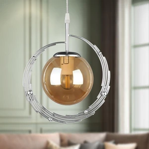 Titan Tekli Avize Krom Bal Cam