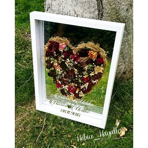 Verda Çerçeve 
30 x 40 cm Gümüş Zeminli Ledli Derin Gül Anı Çerçevesi! Ayna Çerçeve
