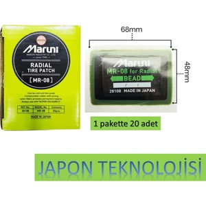 MR08-28108 Radyal Otomobil Lastik Yaması 48X68MM 1paket 20 Adet