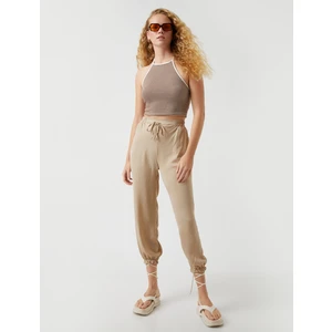 Jogger Pantolon Beli Bağlamalı Cepli
