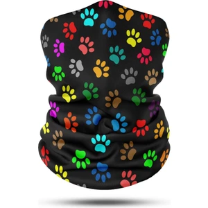 Dair Aksesuar Renkli Pati Desenli Motosiklet  Boyunluk Bandana