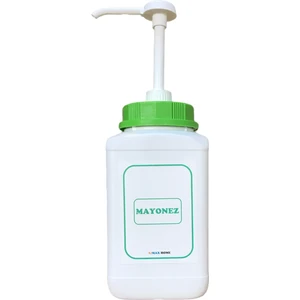 Pompalı Mayonez Kutusu & 2.5 lt Mayonez Kabı Pompalı Mayonez Pompası Dispanseri