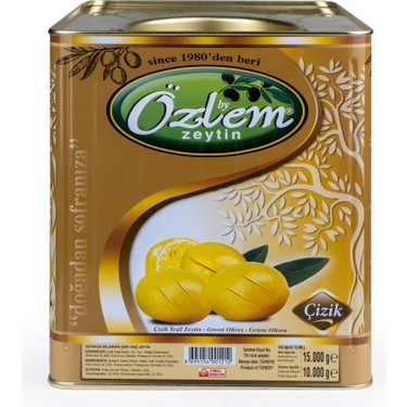 By Özlem Zeytin Çizik 10 kg Teneke Yeşil Zeytin(260-290 klb) Fiyatı