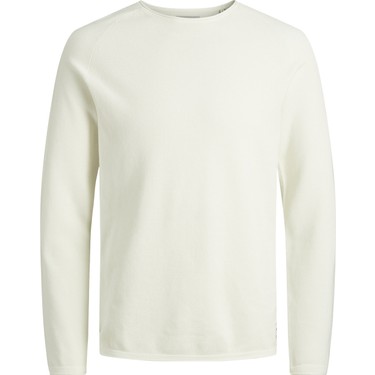 Jack & Jones JJEHILL CREW NECK NOOS - Stickad Tröja - Dark Grey Melange