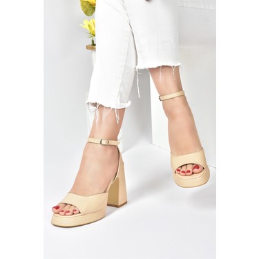 Fox Shoes Ten Kalın Platform Topuklu Kadın Ayakkabı Fiyatı