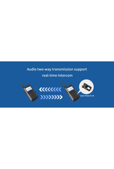 Arduino Lora Telsiz, Ses Transferi Modülü, Walkie Talkie E200-470A17S-TB