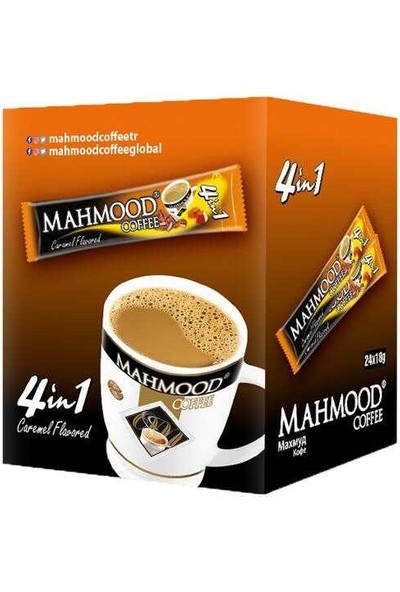 Mahmood Coffee 4 Ü 1 Arada Karamel 24 Adet