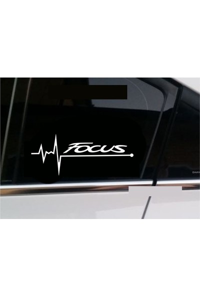 Oto Sticker Ford Focus Nabız Kalp Atışı Sticker 2 Adet