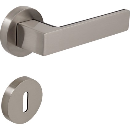 Croma Zera Saten Zamak Yuvarlak Rozetli Lüks Oda Kapı Kolu