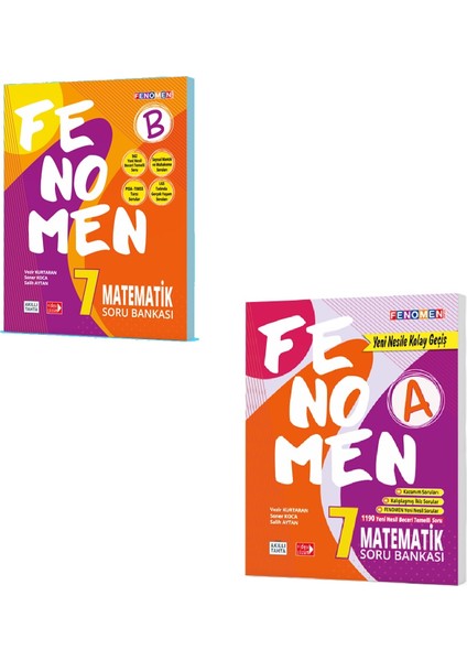 Okul 7. Sınıf Matematik A - B Soru Bankası Seti 2023
