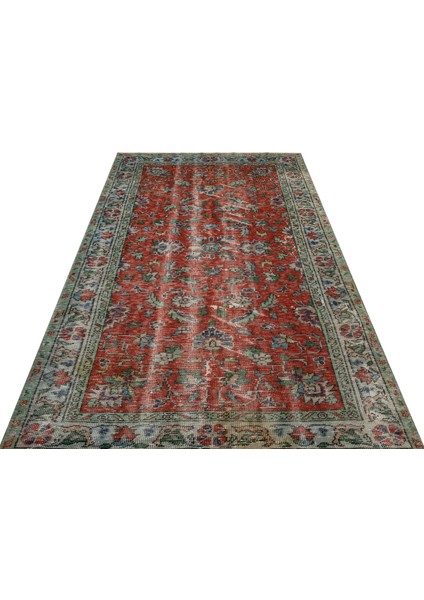 Vintage Eskitme El Dokuma 100% Yün Halı 146 x 260 cm 8775