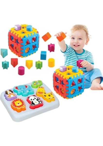 Oyuncak Sevimli Hayvanlar Bultak + Bul Tak Puzzle Eğitici Zeka Geliştirici Set