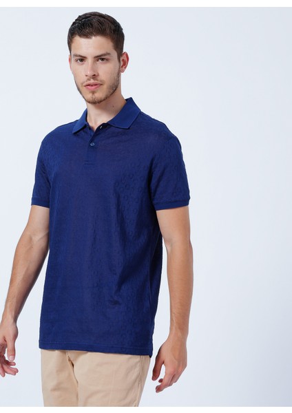 Polo Yaka Lacivert Erkek Polo T-Shirt OLLA