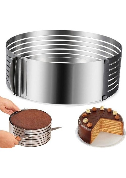 16MM Ayarlanabilir Kek Dilimleme Kesici Kalıp Paslanmaz Çelik (Yurt Dışından) fırsatları