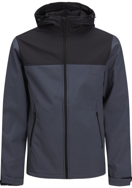 Düz Renk Kapüsonlu Mevsimlik Ceket