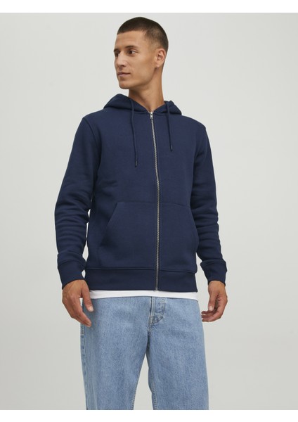 Jack & Jones Düz Renk Fermuarlı Sweatshirt-12210830