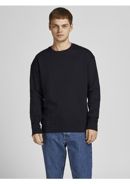 Jack & Jones Bisiklet Yaka Düz Renk Sweatshirt