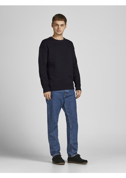 Jack & Jones Bisiklet Yaka Düz Renk Sweatshirt