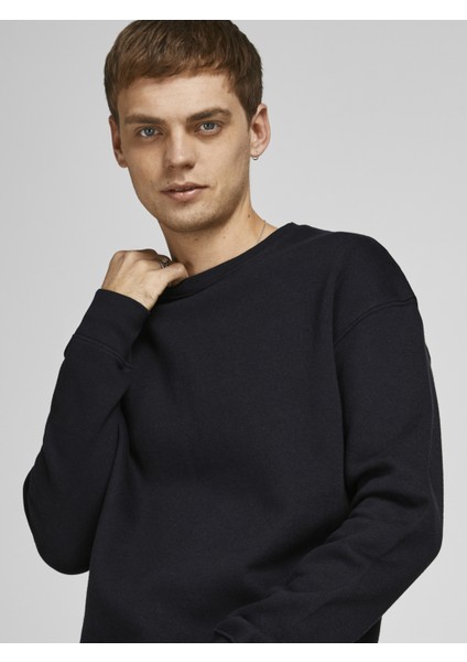 Jack & Jones Bisiklet Yaka Düz Renk Sweatshirt