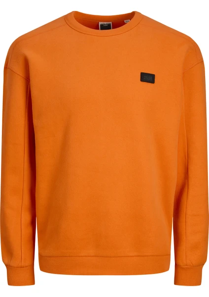 Jack & Jones Düz Renk Bisiklet Yaka Sweatshirt