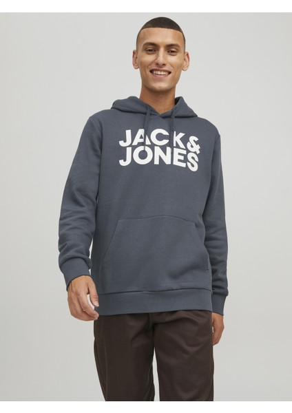 Jjecorp Logo Sweat Hood Noos - Reg/l Print/white-12152840 fiyatları