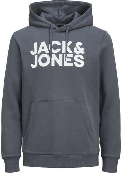 Jjecorp Logo Sweat Hood Noos - Reg/l Print/white-12152840 indirimleri