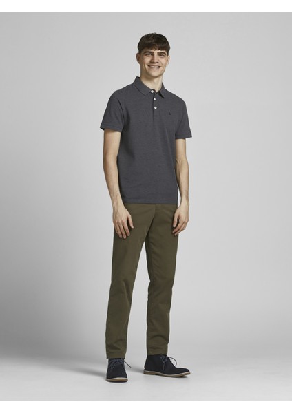 Jack & Jones Jjepaulos Polo Ss Noos - Tonal/black/slım