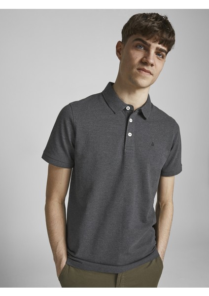 Jack & Jones Jjepaulos Polo Ss Noos - Tonal/black/slım