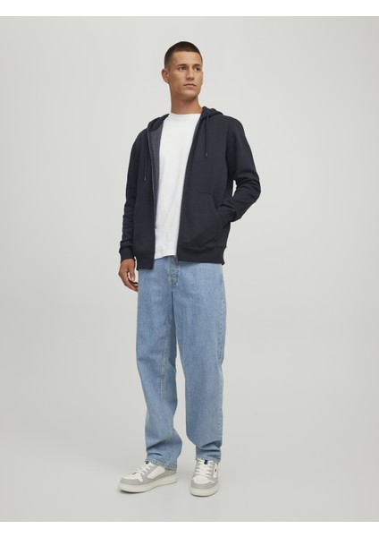 Düz Renk Fermuarlı Sweatshirt-12210830