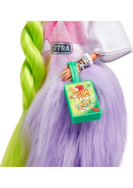 HDJ44 Barbie Extra - Neon Saçlı Bebek