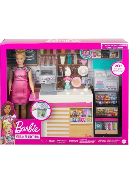 GMW03 Barbie'nin Kahve Dükkanı Oyun Seti