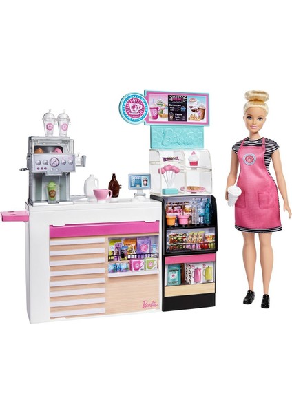 GMW03 Barbie'nin Kahve Dükkanı Oyun Seti