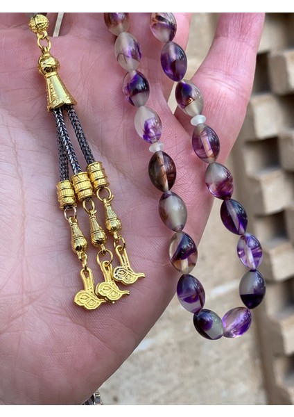 Fosforlu Kedi Gözü Karanlıkta Parlayan Toz Kehribar Tesbih DGN11147 modelleri