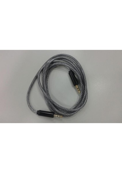 Aux Kablo Alüminyum Kafa Kalın Naylon Korumalı