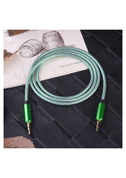 Aux Kablo Alüminyum Kafa Kalın Naylon Korumalı modelleri