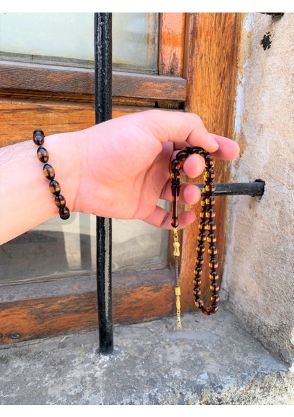 Sürmeli Toz Kehribar Kombin Tesbih ve Bileklik DGN11199 modelleri