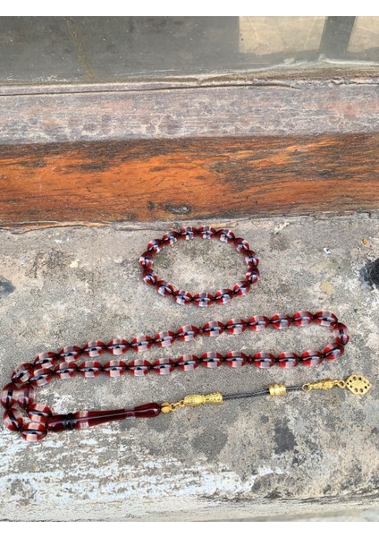 Sürmeli Toz Kehribar Kombin Tesbih ve Bileklik DGN11200 fiyatları