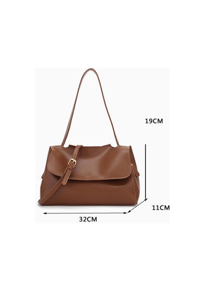 Moda Kadın Çanta Retro Hakiki Deri Inek Derisi Kompozit Tote Çanta Kova Çanta Omuz Crossbody Çanta Sınırsız Messenger Baguette Çanta Çantalar (Bej)