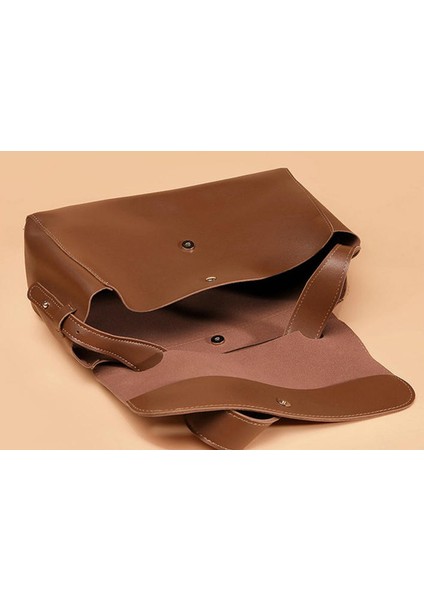 Moda Kadın Çanta Retro Hakiki Deri Inek Derisi Kompozit Tote Çanta Kova Çanta Omuz Crossbody Çanta Sınırsız Messenger Baguette Çanta Çantalar (Bej)