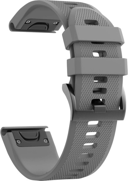 Garmin Descent MK2I Için Quickfit Özellikli Silikon Kordon Gri