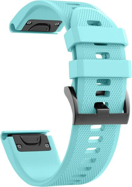 Garmin Enduro Gps Watch Için Quickfit Özellikli Silikon Kordon Turkuaz