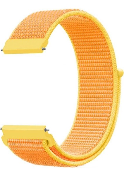 Huawei Watch Gt 2 46 mm Için Dokuma Kordon Canary Yellow