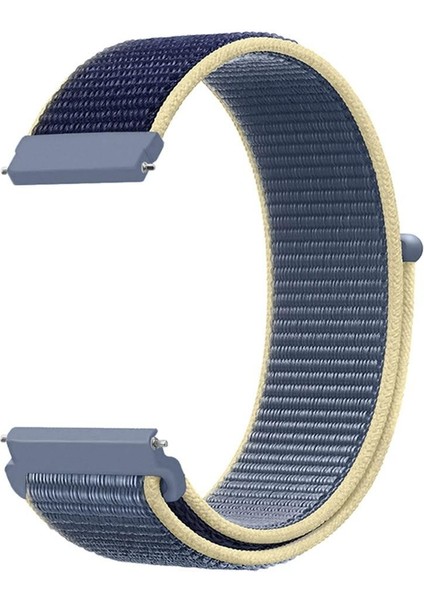 Huawei Watch Gt 2 42 mm Için Spor Dokuma Kordon Alaskan Blue