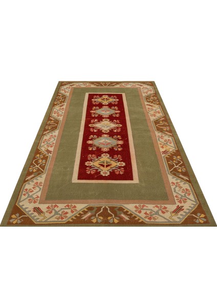Gerçek El Dokuma Eskitme Vintage Halı 156 x 253CM 8793