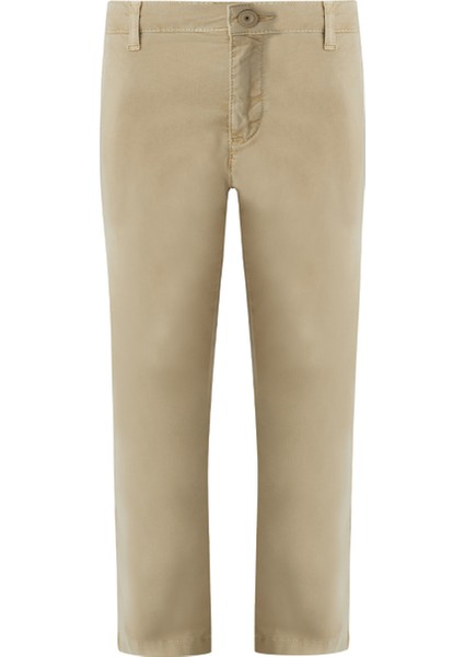 Kum Rengi Yazlık Çocuk Chino Pantolon